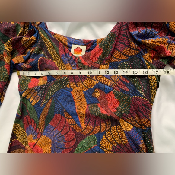Farm Rio Dotted Macaws Maxi dress NWT - Picture 5 of 8
